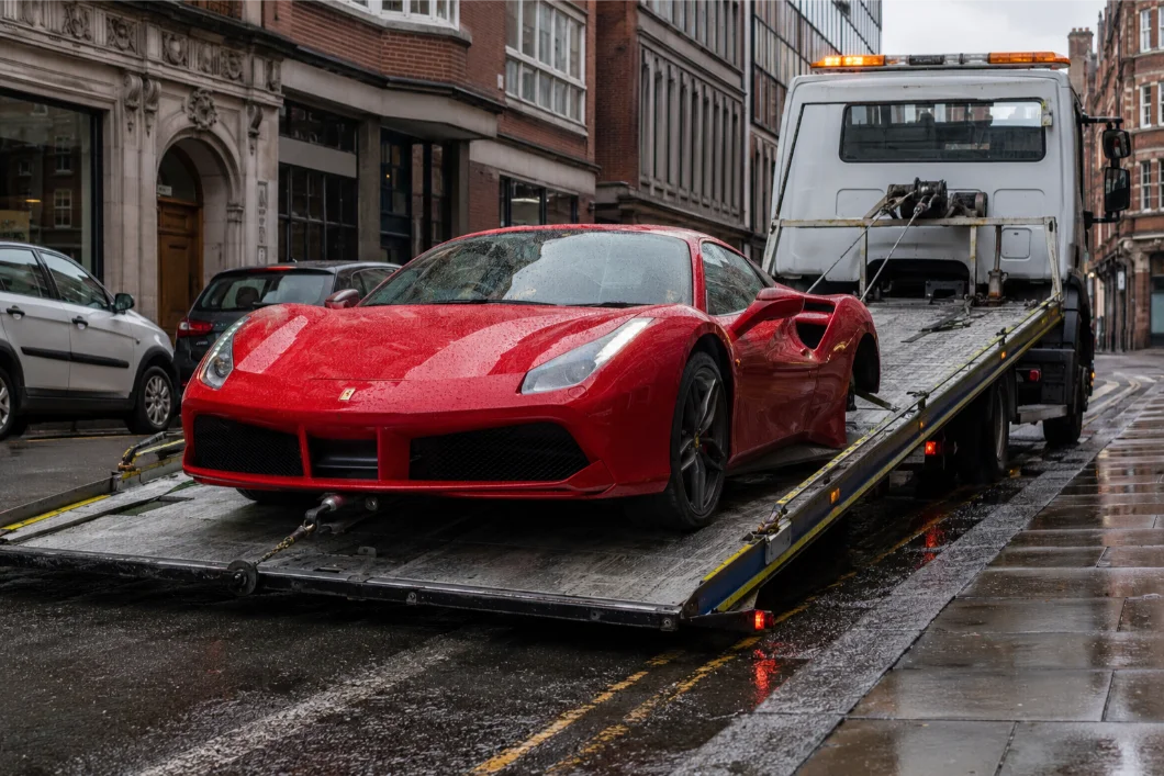 Ferrari Winch recovery in nottingham