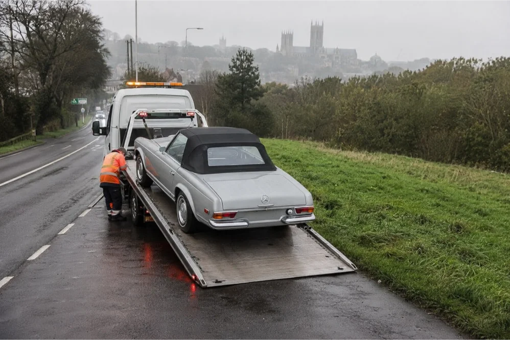 Mercedes Benz 280 Sl classic recovery Lincoln