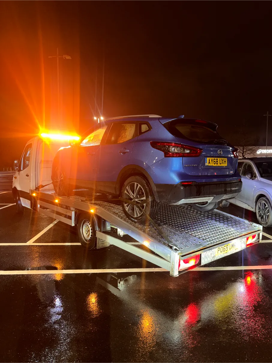 Nissan Qashqai night recovery service