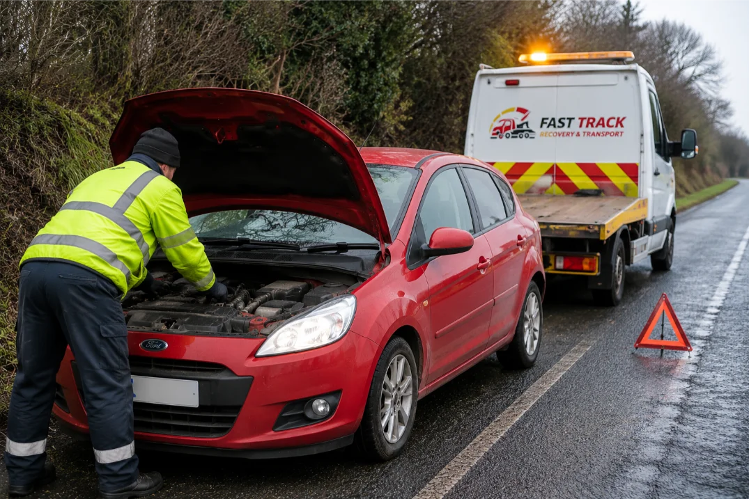 roadside assistance done by fast track reovery and transport