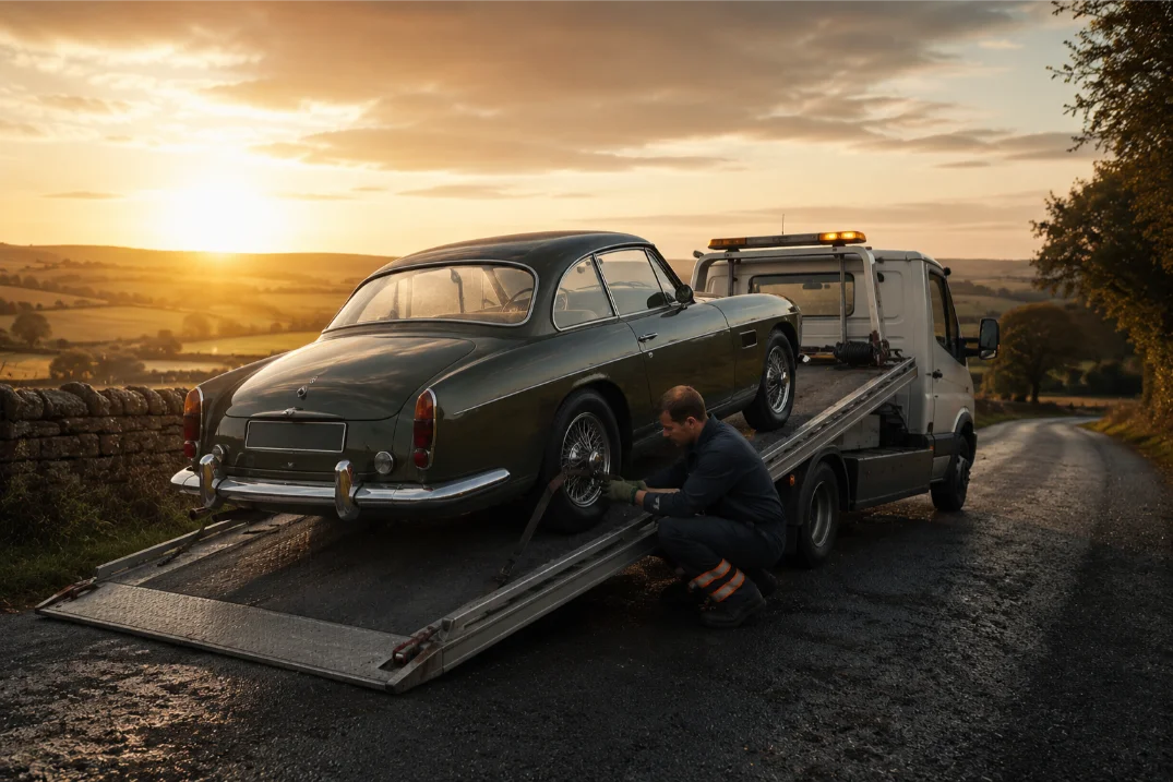 vintage car recovery and transport nottingham