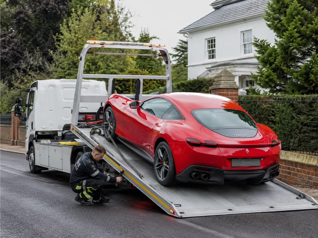 Ferrari Roma Luxury Car Recovery in Ruddington