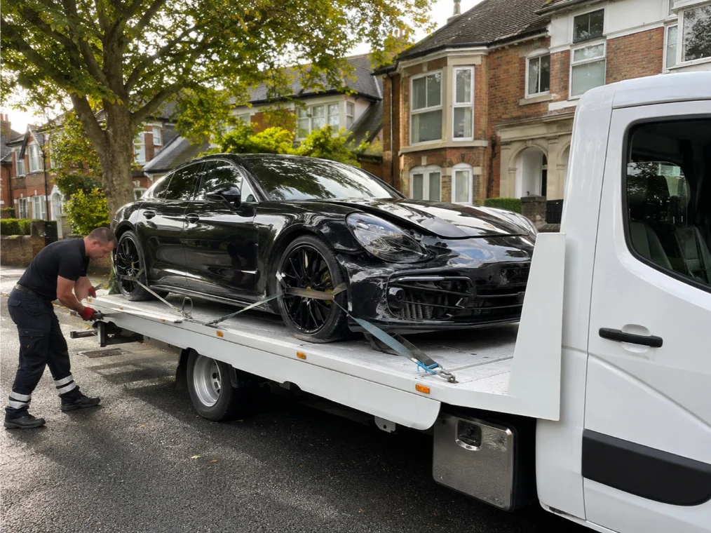 Porsche Panamera Accident Recovery Mapperley