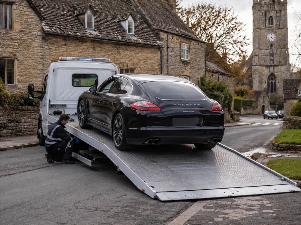 Porsche Panamera Luxury Car Recovery in Gotham