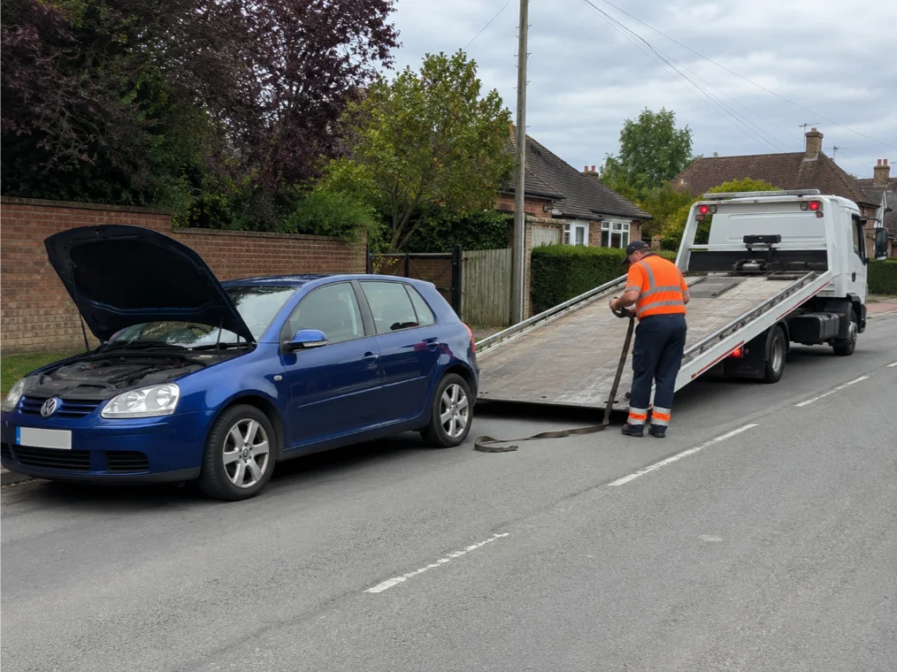 Volkswagen Golf Emergency Car Recovery in Keyworth